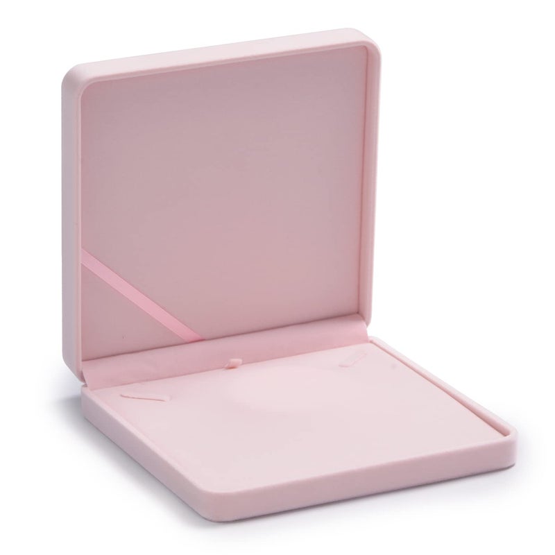 Oirlv Pink Velvet Pendant Box Big Necklace/Chunky Necklace Gift Box Jewelry Storage Case - Image 2